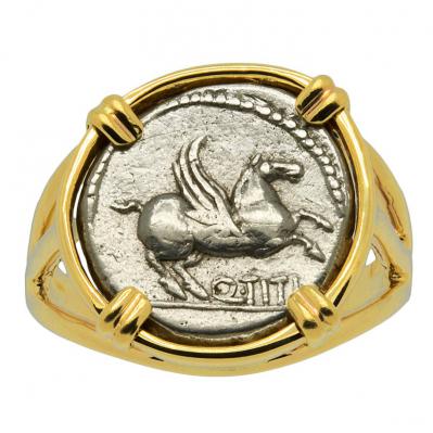 SOLD Pegasus and Victoria Quinarius Ladies Ring. Please Explore Our Ladies Rings For Similar Items.