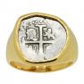 1703 Spanish coin in gold men's ring