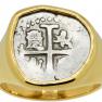 Spanish King Philip V half real coin
