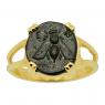 Ephesus 390 - 300 BC, Bee bronze coin gold ladies ring