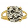 400-350 BC Dioscuri Twins coin in gold ladies ring