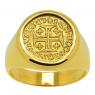 1741 Portuguese 400 Reis in gold men's ring