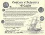 Shipwreck Certificate